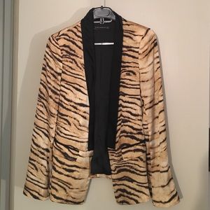 Zara zebra print blazer