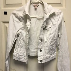 White jean jacket