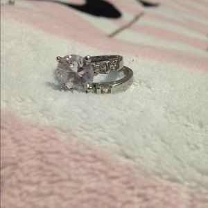 Fake engagement ring set