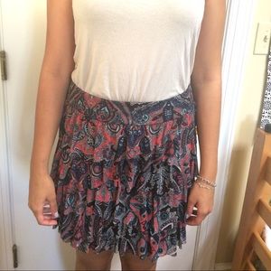 Paisley print skirt