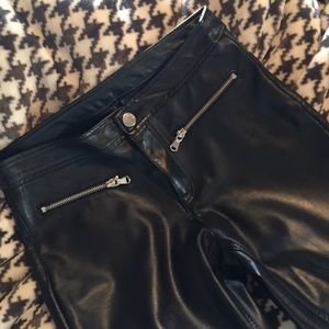 H&M faux leather pants
