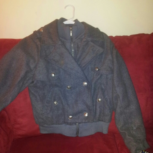 Peacoat with zip up inner layer