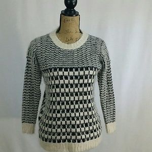 Navy & Cream Anna Grace Fury Sweater (S)