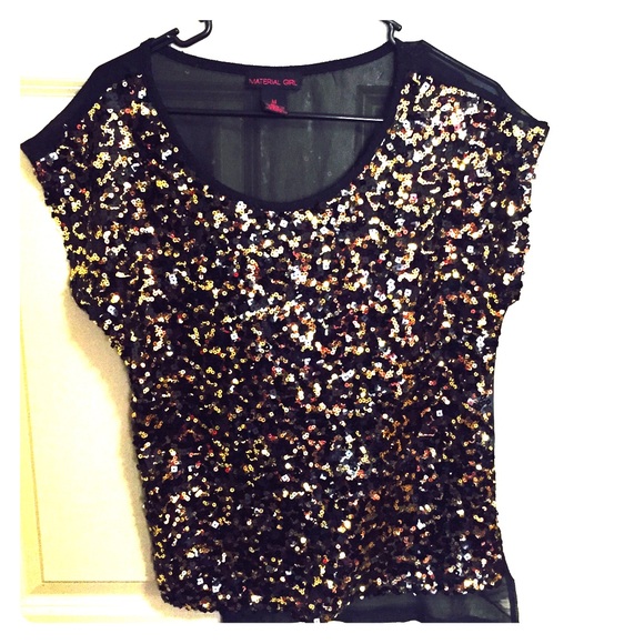 Material Girl Sequin Blouse