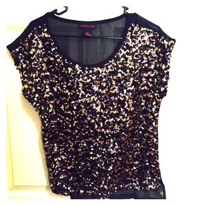 Material Girl Sequin Blouse