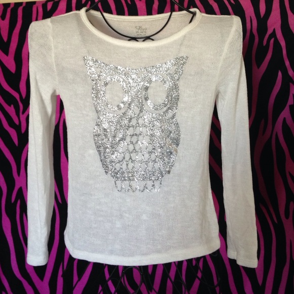 Girls Owl Sweater
