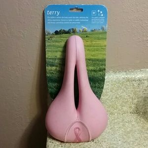 Terry Women's Bike Saddle, pink ribbon edition