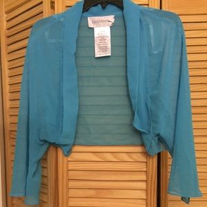 Malibu Blue David's Bridal Shawl/Shrug