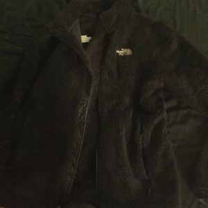 Medium women's black fuzzy north face