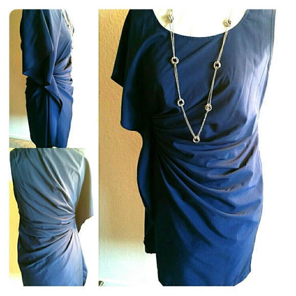 Navy cocktail dress