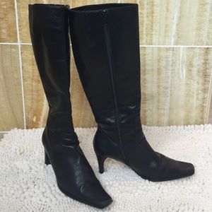 Genuine Italian leather knee high boots
