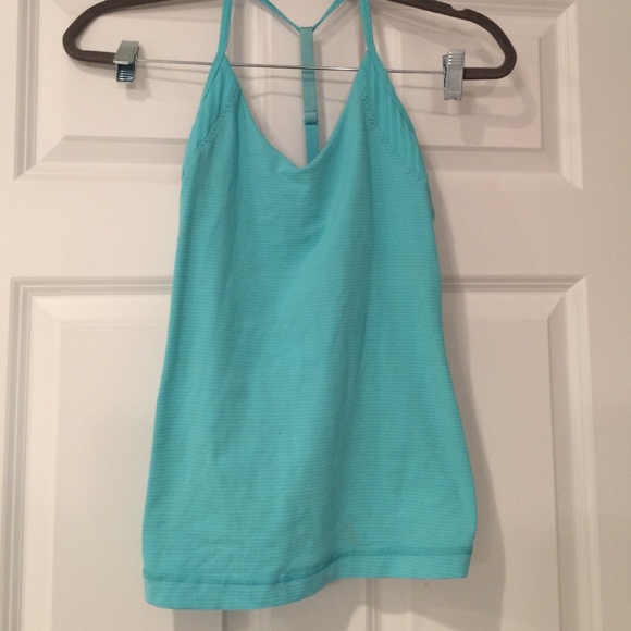 Brighr blue v-neck lululemon tank