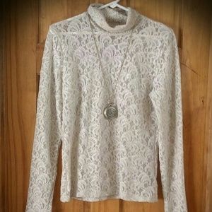 Classy Cream Lace Top