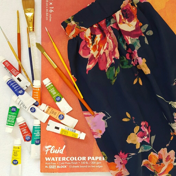 BUTTONS floral skirt