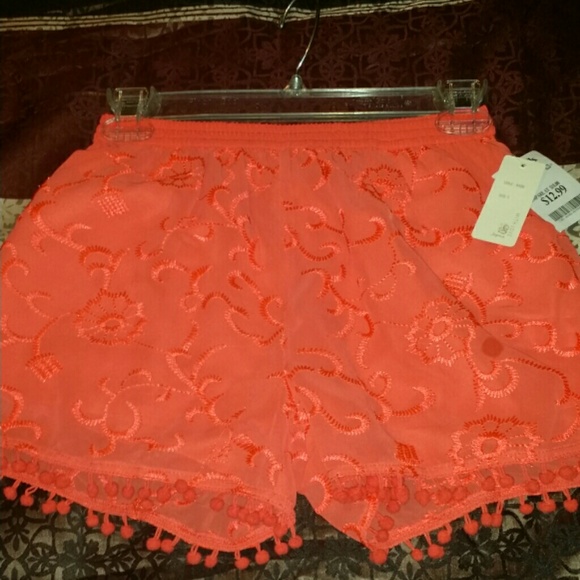 Coral shorts