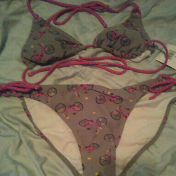 Bicycle Print Bikini