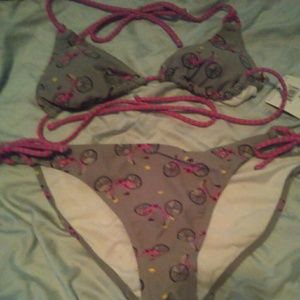 Bicycle Print Bikini
