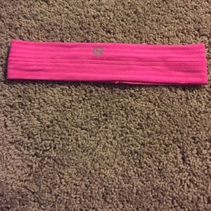 Lulu lemon pink striped headband
