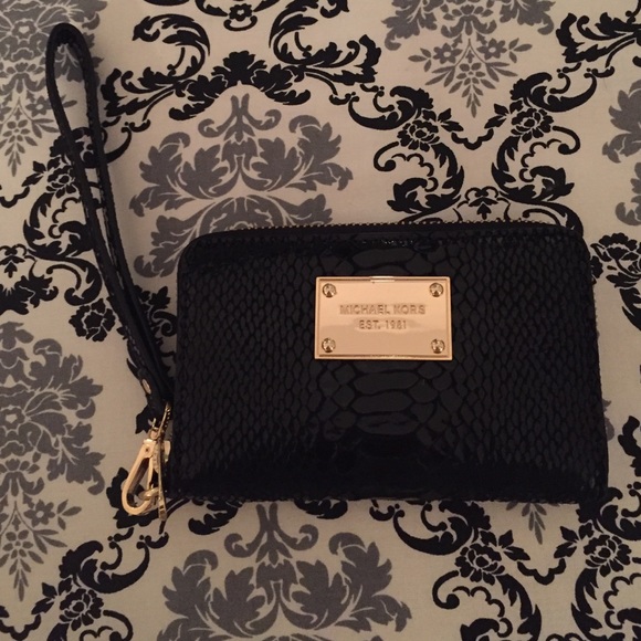 Michael Kors Black Wallet Wristlet