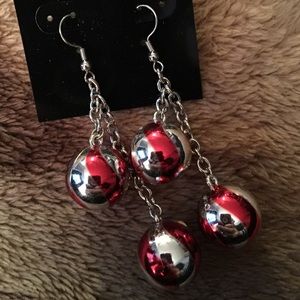 Double dangle peppermint earrings
