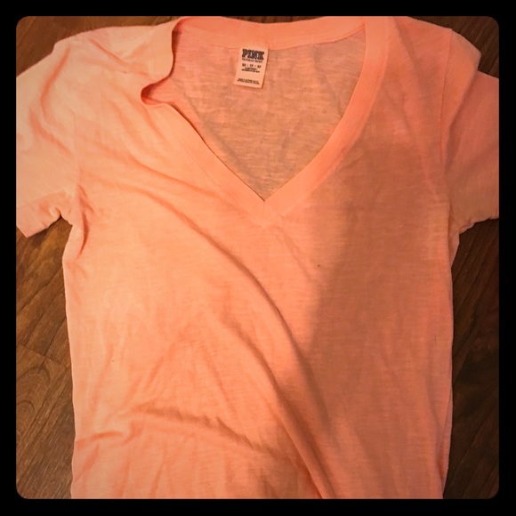 Victoria secret orange xtra small tee run big