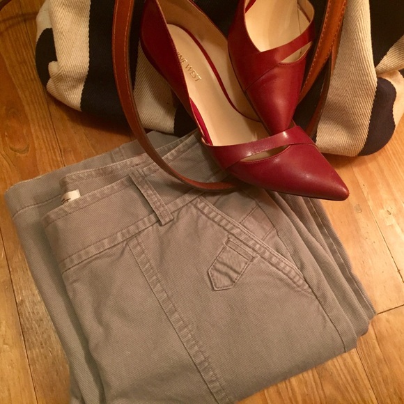 ❄️🏷 FINAL PRICE! LOFT Grey Wide Leg Cords