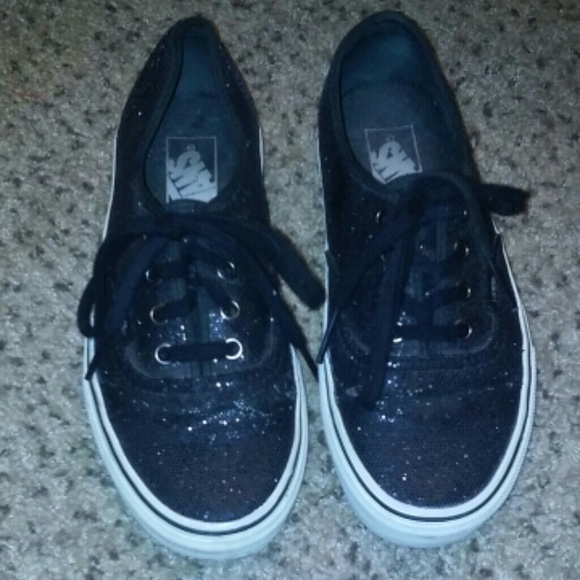 Sparkle Black Vans