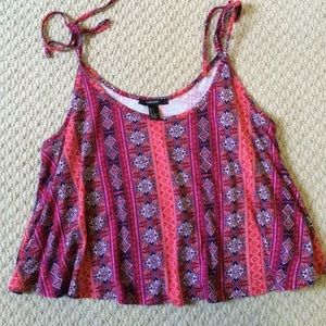 Tribal Print Crop Tank Top