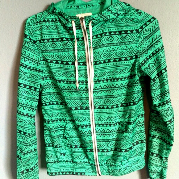 Zine tribal aztec windbreaker
