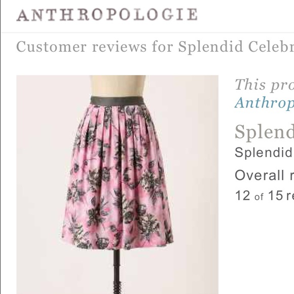 Anthropologie skirt
