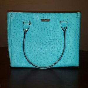 Kate Spade Quinn Wellesley ostrich leather handbag