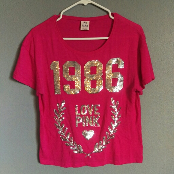Victoria's secret pink bling tee