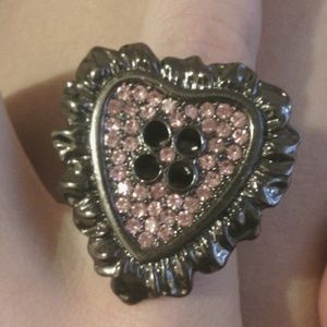 Betsey Johnson Heart Ring