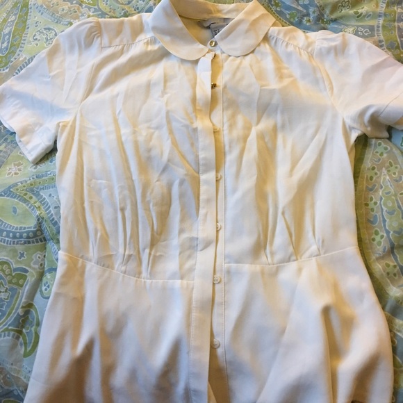 Peplum h&m cream top