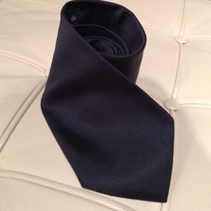 Dark blue necktie