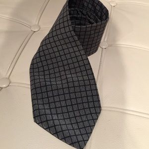 Grey and black necktie