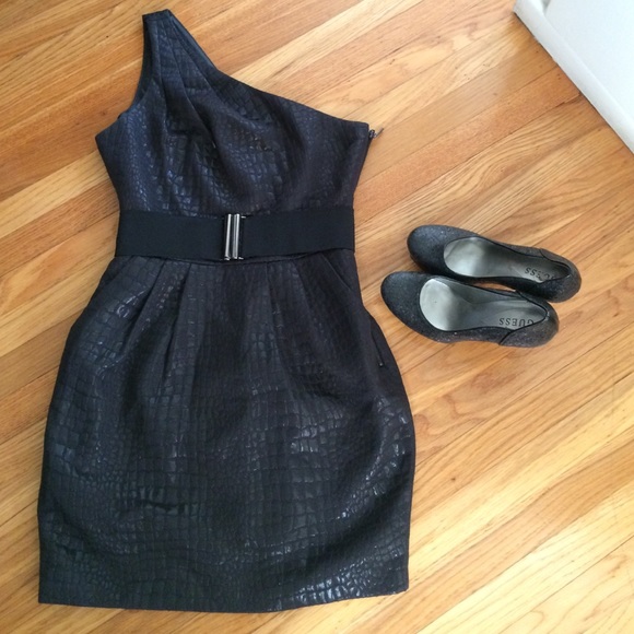 Forever 21 One-Shoulder Dress w/ Belt