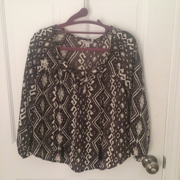 Tribal print shirt / blouse