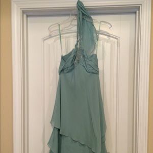 BCBG soft blue green cocktail