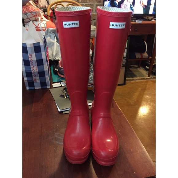Red Hunter Boots