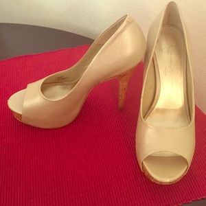 Pearl Peep Toe Pump