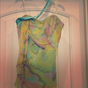 Laundry by Shelli Segal one shoulder top