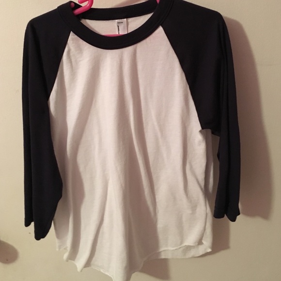 American Apparel baseball tee