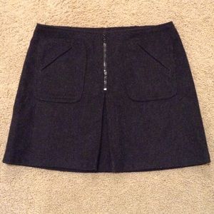 Gap dark gray wool skirt