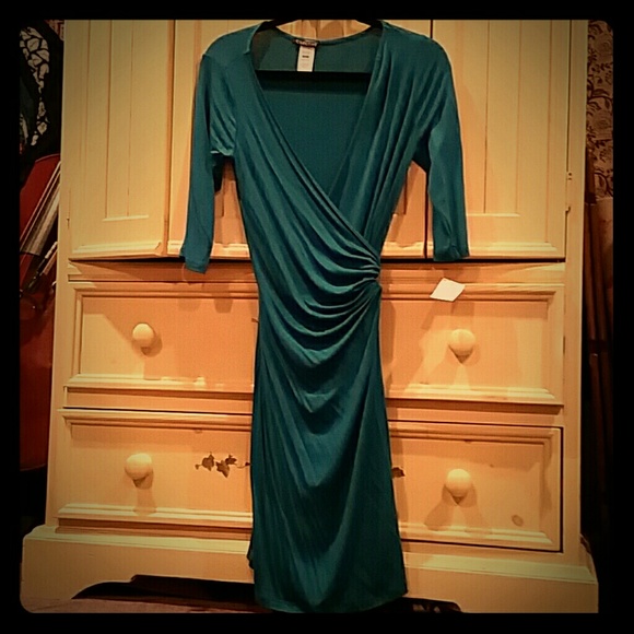 Turquoise Wrap Dress