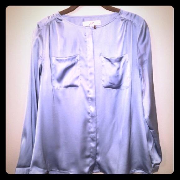 Satin long sleeve shirt