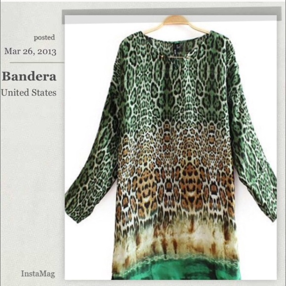 🌺HP 2/8🌺BEAUTIFUL ANIMAL PRINT SHIFT DRESS - Picture 2 of 3