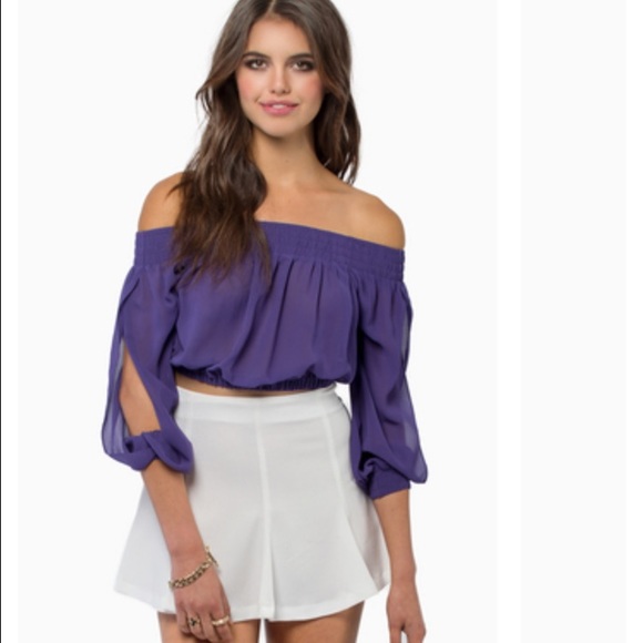 Tobi purple crop top
