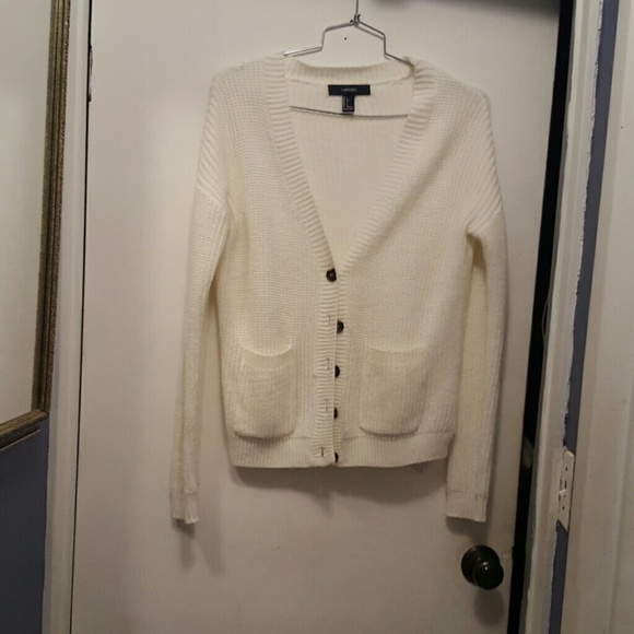 Drop shoulder cardigan