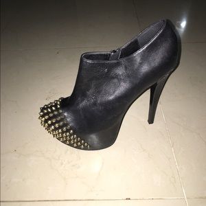 Steve Madden gold studded boots